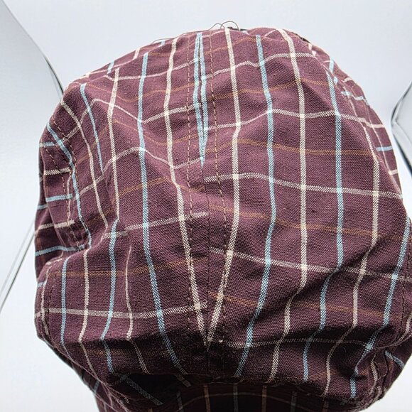 Element Crowns Plaid Adjustable Unisex Hat Brown Check Pattern Cap Casual - Picture 5 of 9